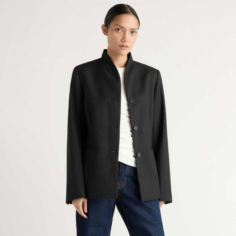 Modern Citizen Myanna Tailored Wool-Blend Blazer Size MBlack / M